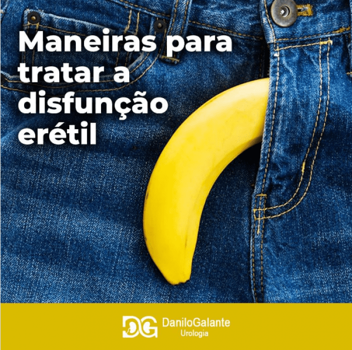 Maneiras para tratar disfunção erétil